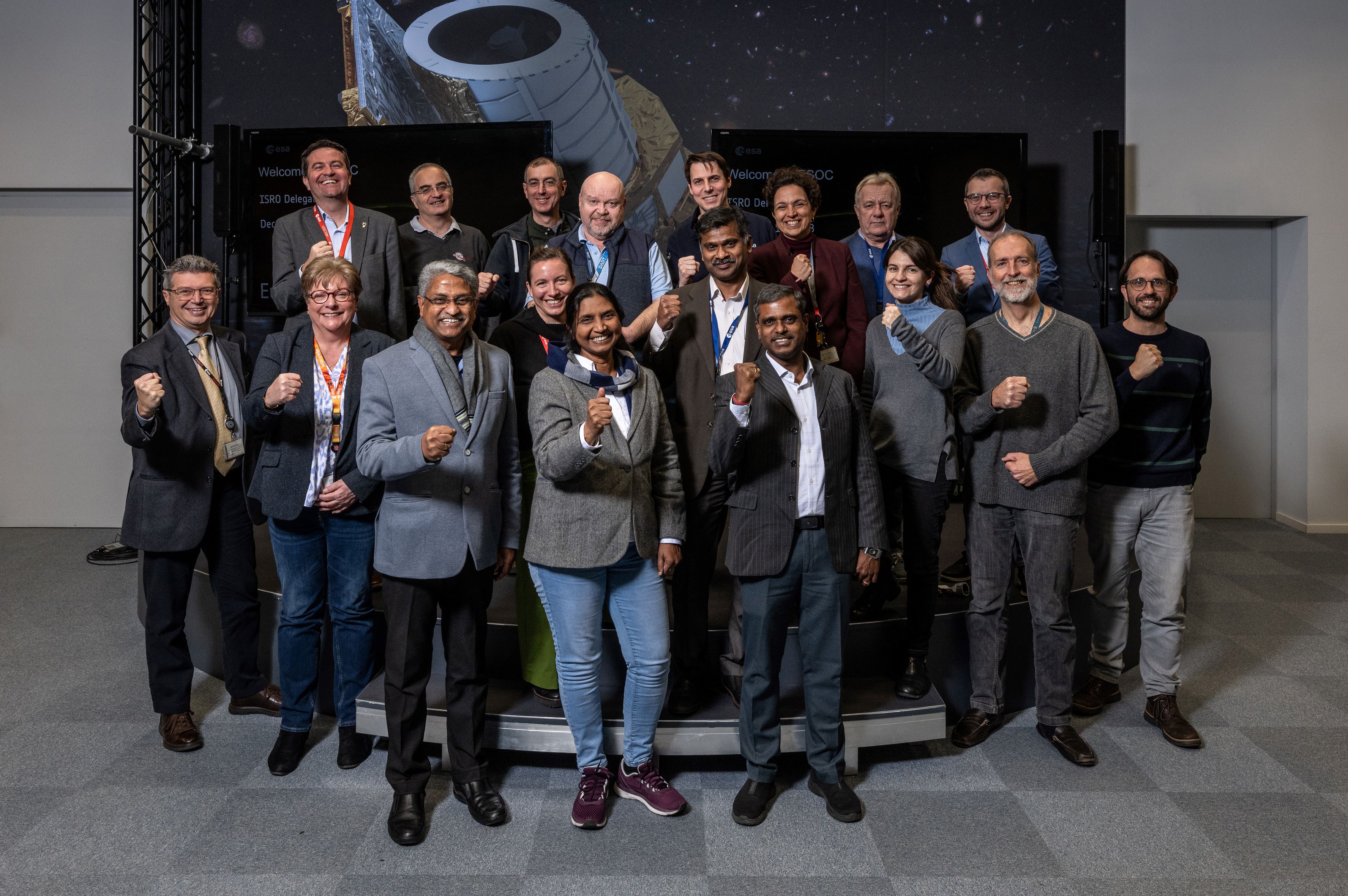 ISRO delegation visits ESOC
